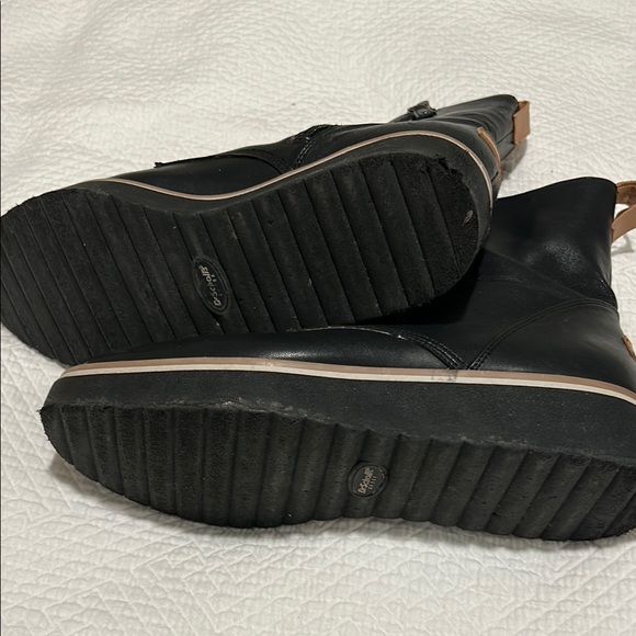 Dr scholls Black Lace-Up Ankle Boots, zip on side - Picture 4 of 7